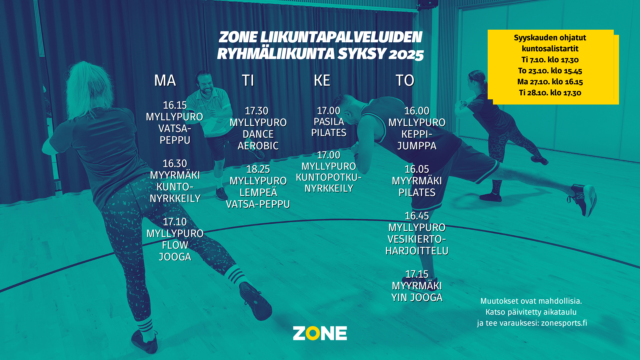 ryhmäliikuntakalenteri